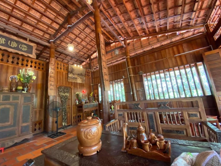 &nbsp;Bước sang tuổi 82, ông Thưởng an vui tuổi già với không gian sống độc đáo, gần gũi với thiên nhiên. Ảnh: Facebook