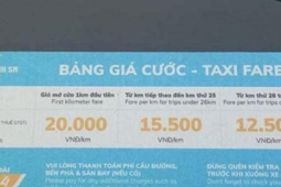 Thị trường - Tiêu dùng - Lan truyền bảng giá cước taxi điện VinFast, giá mở cửa 20.000 đồng