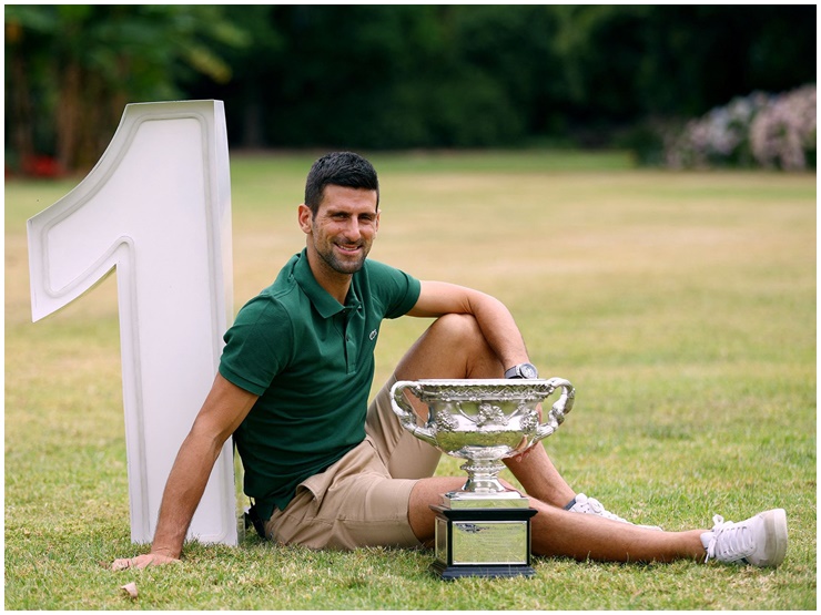 Novak Djokovic là tay vợt gặt hái được nhiều thành tích.