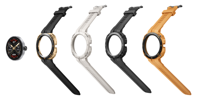 Một số màu sắc của khung và dây đeo có thể thay đổi cho Watch GT Cyber.