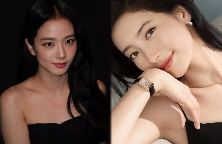 Riêng Suzy và Jisoo (Backpink) đều được các chuyên gia sắc đẹp đánh giá có gương mặt đạt chuẩn tỉ lệ vàng. 
