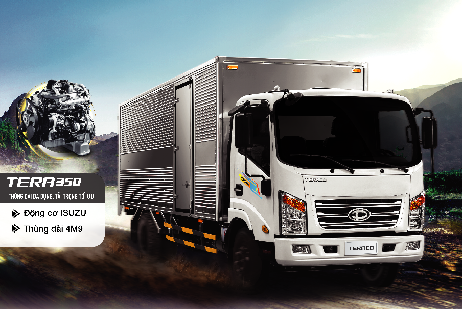 Động cơ ISUZU mang lại khả năng vận hành bền bỉ cho Tera350