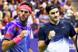 Federer  " đá cặp "  cùng diễn viên hài, Del Potro muốn trở lại ở US Open