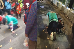 Bạn trẻ - Cuộc sống - Chàng trai quỳ cả đêm xin bạn gái quay lại