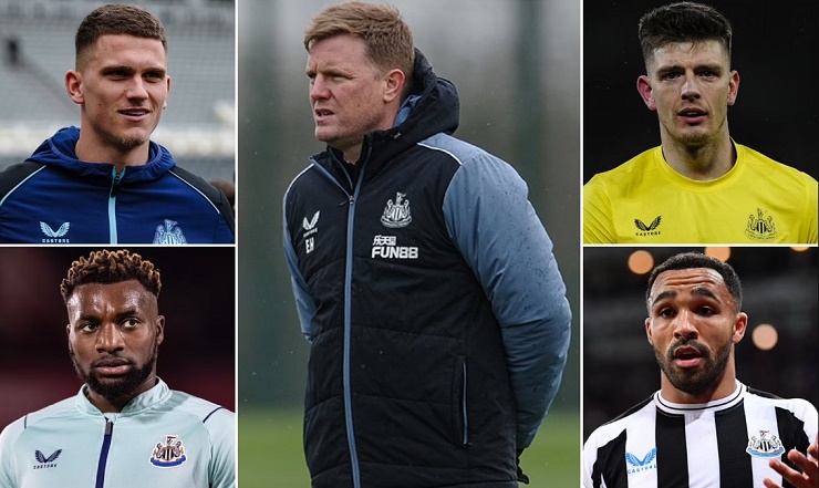 HLV&nbsp;Eddie Howe sẽ có sự phục vụ của 4 trụ cột ở trận gặp MU