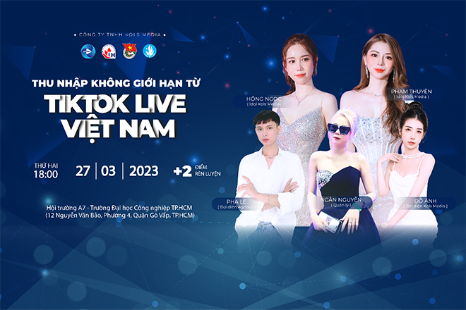Poster Workshop “Thu nhập không giới hạn từ TikTok Live Việt Nam”