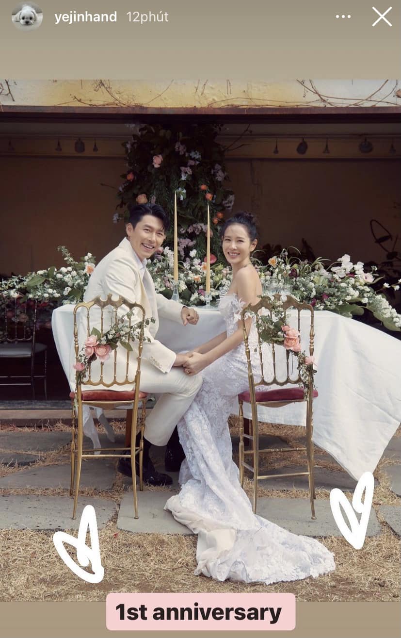 Son Ye Jin chia sẻ ảnh kỷ niệm 1 năm ngày cưới