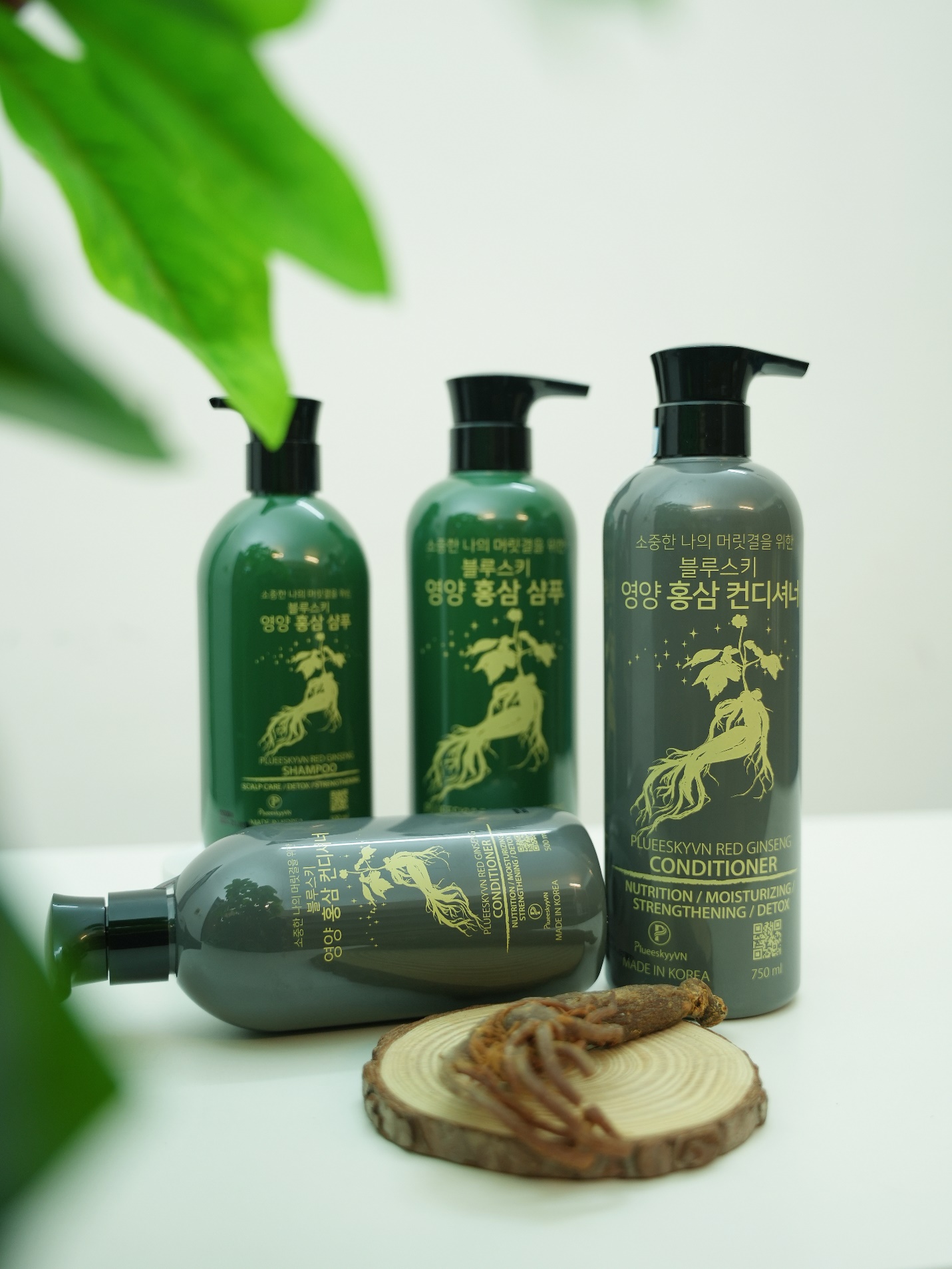 Chiết xuất Hồng Sâm, Tía Tô và Eseongcho (Yakmomil) giúp tóc được nuôi dưỡng từ gốc tới ngọn