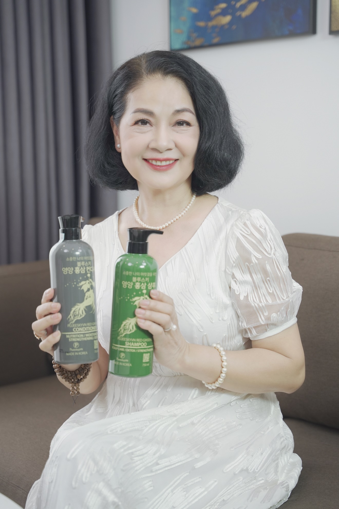 NSƯT Minh Phương tin dùng Bộ gội xả Hồng Sâm PlueeskyyVN