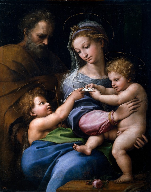 "Madonna Della Rosa" - Tranh: Raphael, Giulio Romano