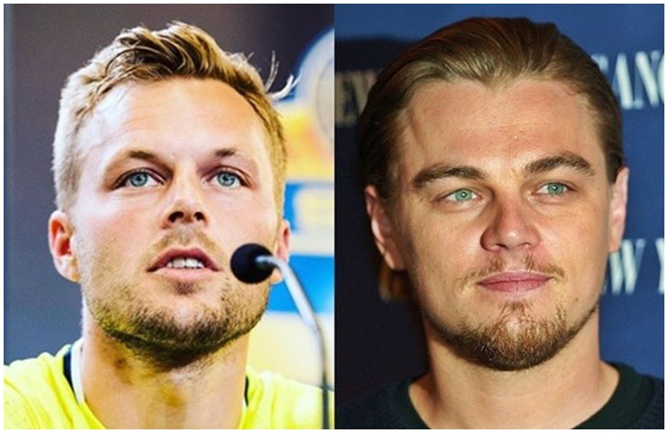Sebastian Larsson (38 tuổi) là cựu cầu thủ bóng đá Thụy Điển có vẻ đẹp giống với tài tử Titanic. 
