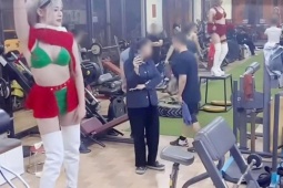 Thời trang - 3 cô gái mặc &quot;lạc quẻ&quot; nhảy múa trong phòng tập gym gây xôn xao MXH