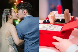 Bạn trẻ - Cuộc sống - Cô dâu Hậu Giang nhận "sương sương" 400 viên kim cương trong ngày cưới