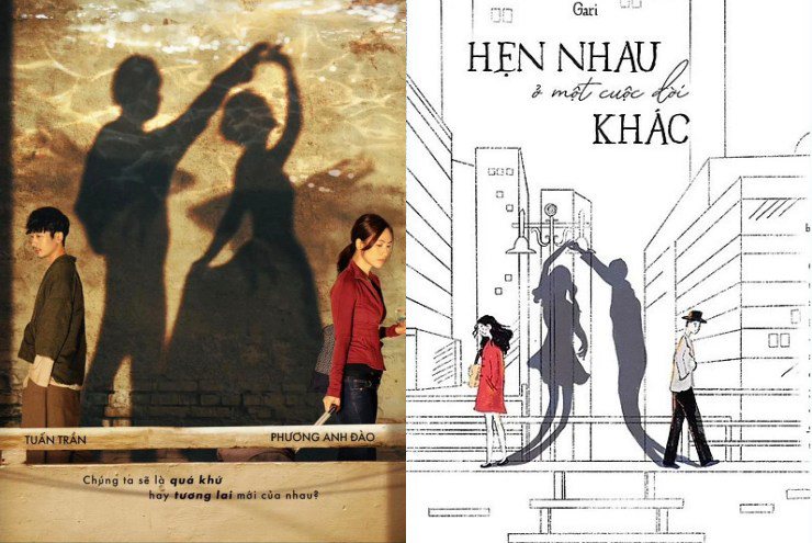 Khán giả cho rằng poster phim "Mai" và bìa sách&nbsp;“Hẹn nhau ở một cuộc đời khác” có nhiều điểm tương đồng.