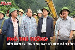 Video: Phó Thủ tướng Trần Lưu Quang kiểm tra hiện trường vụ sạt lở đèo Bảo Lộc