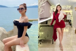 Thời trang - Jennifer Phạm hiếm hoi mặc váy ngắn, khoe đôi chân thon trắng như bông bưởi