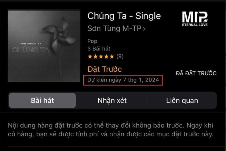 Gần đến ngày phát hành album nhưng Sơn Tùng M-TP tới giờ vẫn chưa có động thái quảng bá.