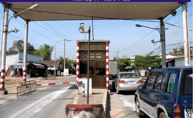 Trạm thu phí Tân Ba (TP.Tân Uyên, Bình Dương).