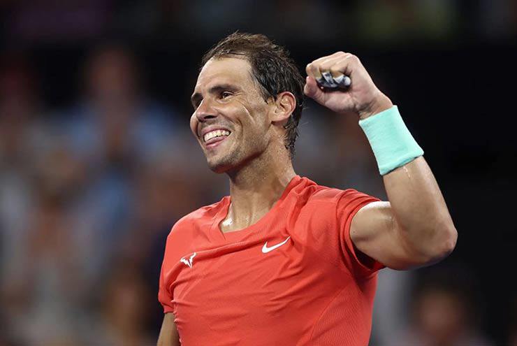 Rafael Nadal thi đấu ở giải Brisbane International để chuẩn bị cho các sự kiện lớn tiếp theo năm 2024
