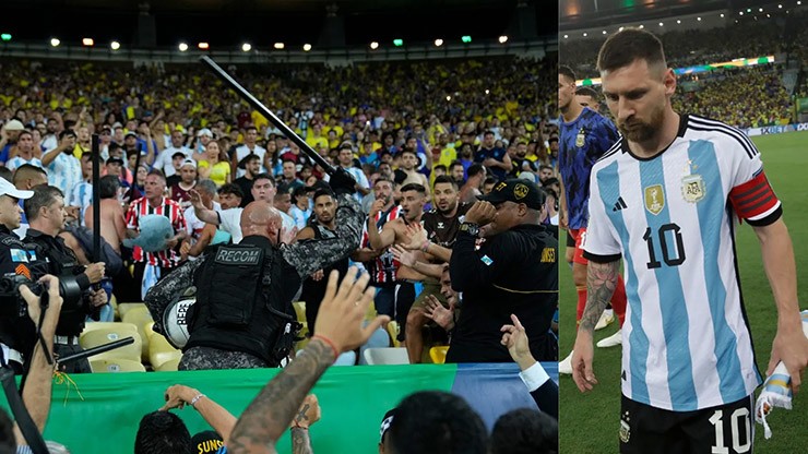 Messi phẫn nộ khi chứng kiến cảnh tượng trên khán đài sân Maracana