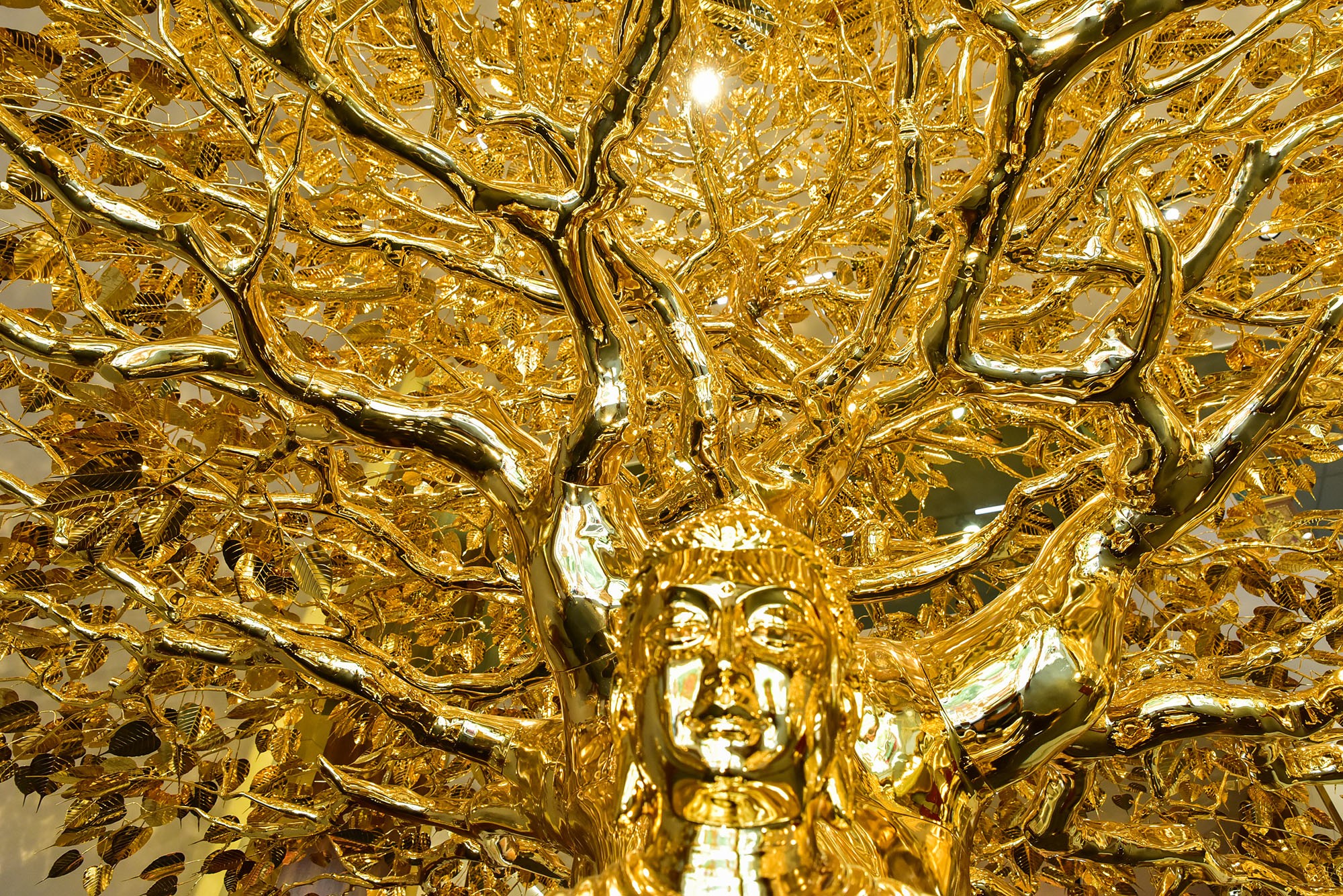Choáng ngợp cây bồ đề mạ vàng nặng hơn 1 tấn, trị giá hàng chục tỷ đồng - 6