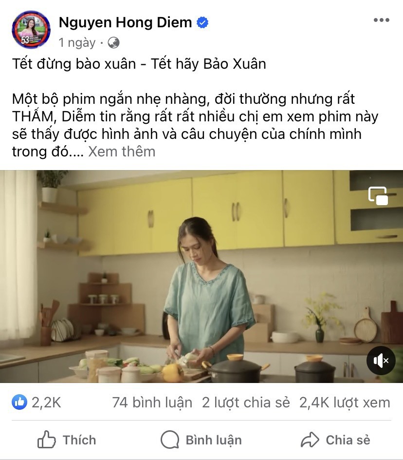 Phim ngắn cảm động “Tết đừng bào xuân, Tết hãy Bảo Xuân” nói hộ tiếng lòng phụ nữ Việt ngày Tết - 2