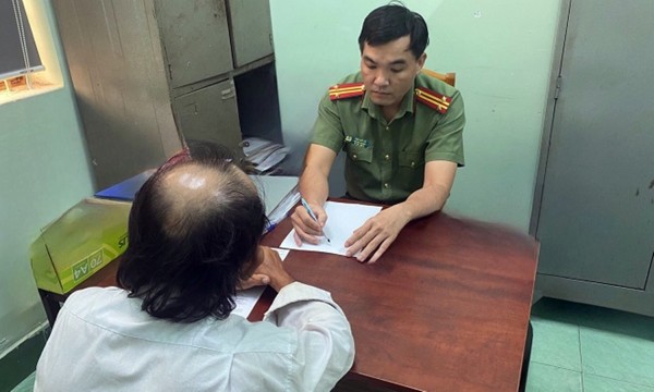 Công an tỉnh Quảng Nam làm việc với ông C.