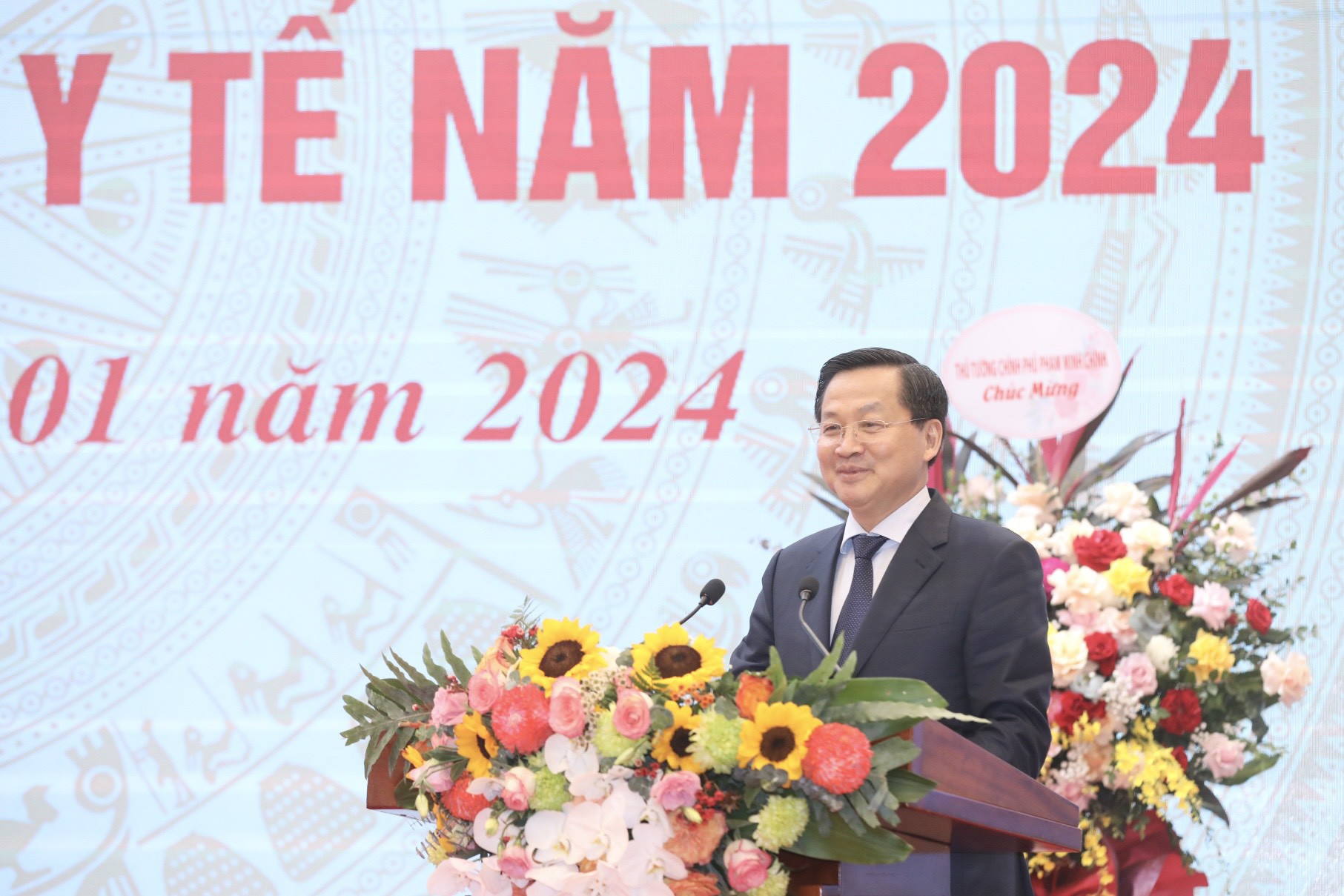 Phó Thủ tướng Lê Minh Khái tại Hội nghị ngày 9/1.