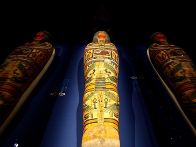 Lần đầu tiên: Phát hiện 3 xác ướp Ai Cập nằm trong nhau