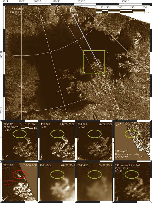 Các "hòn đảo ma thuật" được tìm thấy trên "mặt trăng giống hành tinh" Titan - Ảnh: NASA