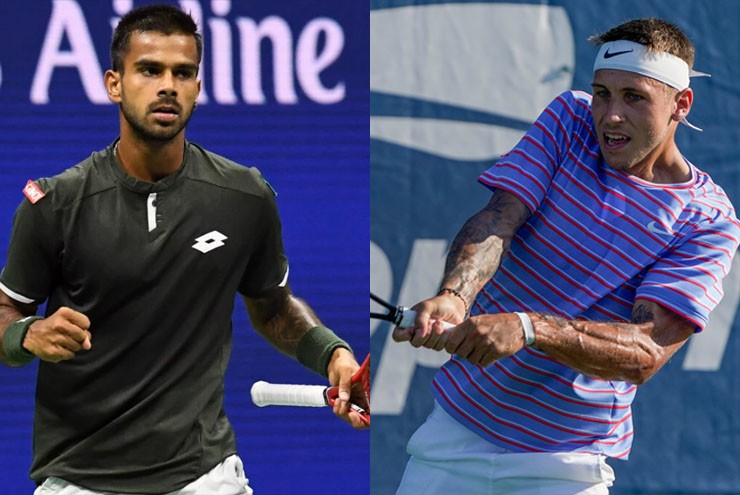 Nagal (trái) sẽ phải rất nỗ lực để mơ về tấm vé vượt qua vòng loại Australian Open 2024