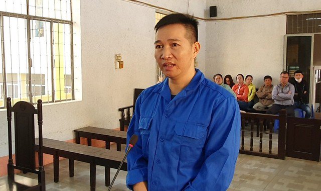 Bị cáo Vũ Xuân Thụy tại phiên tòa sơ thẩm