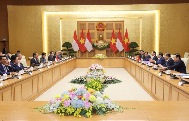 Thủ tướng Phạm Minh Chính hội kiến Tổng thống Indonesia Joko Widodo - 6