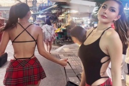 Thời trang - Nữ du học sinh nổi bật giữa chợ hoa với phong cách phong cách Flossing