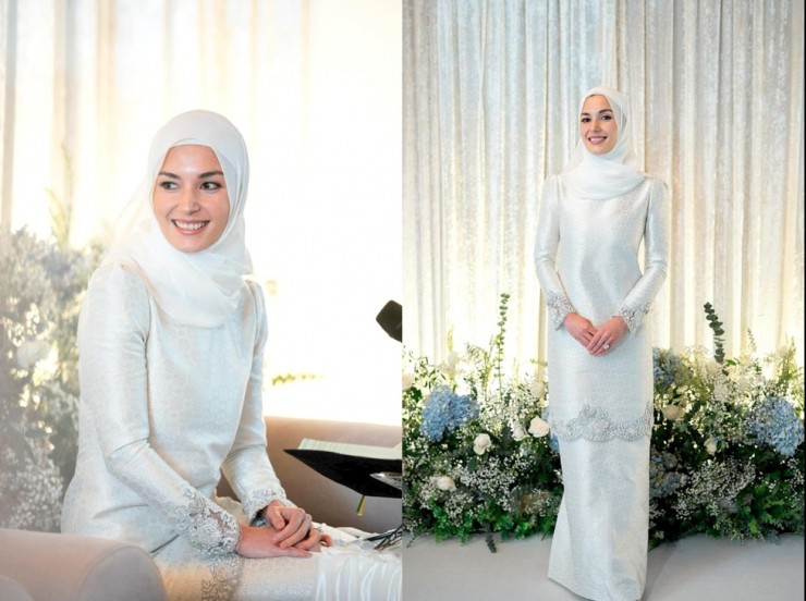 Cô dâu của Hoàng tử Brunei lộng lẫy trong lễ cưới - 2
