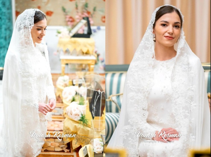 Cô dâu của Hoàng tử Brunei lộng lẫy trong lễ cưới - 3