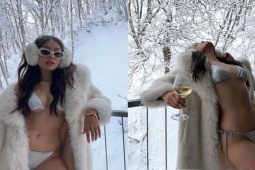 Thời trang - Danh tính cô gái Việt kiều mặc đồ bơi trượt tuyết, gây "náo loạn" vùng núi Hokkaido