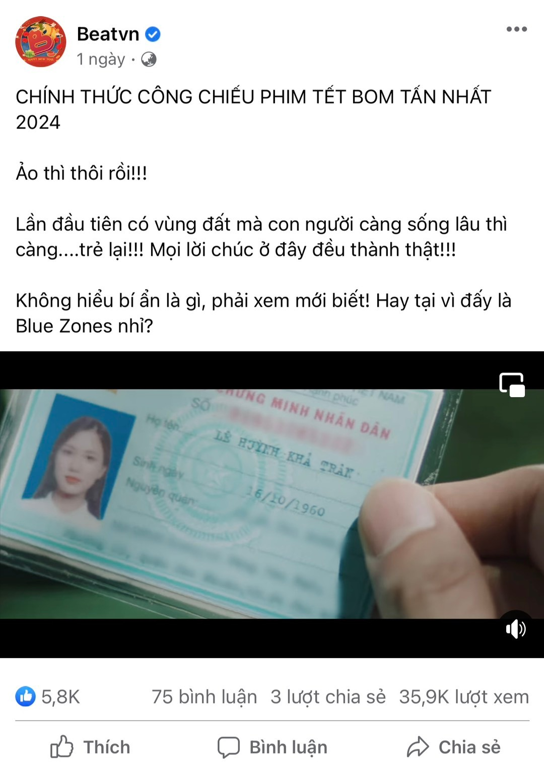 Bí ẩn về tuổi của nhân vật trong phim