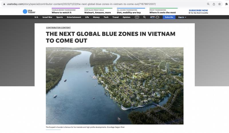 Vùng đất Blue Zones đầu tiên tại Việt Nam xuất hiện trên thời báo lớn nhất nước Mỹ