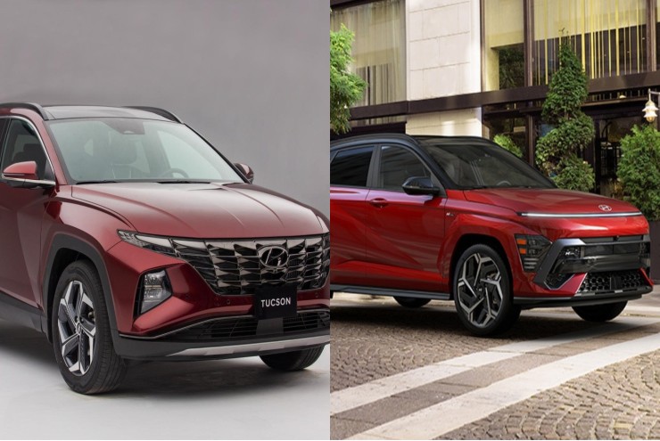 So sánh 2024 Hyundai Kona và Hyundai Tucson - 1