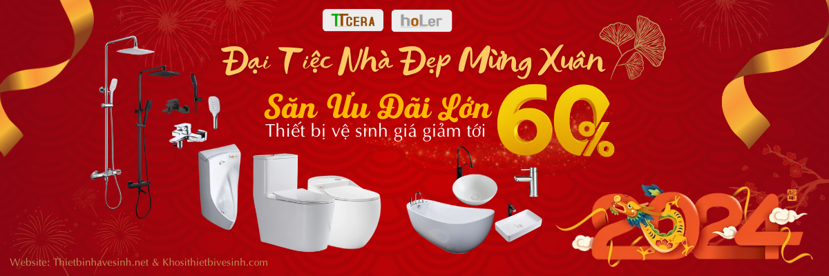 Loạt sản phẩm thiết bị vệ sinh TTCERA “Xả kho đón tết, giá rẻ bất ngờ” giảm đến 60% - 1