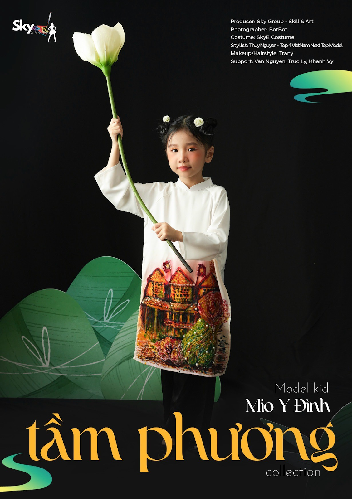 Dàn Model Kid nhà Sky Group thần thái trong BST Tầm Phương Collection chào xuân 2024 - 2