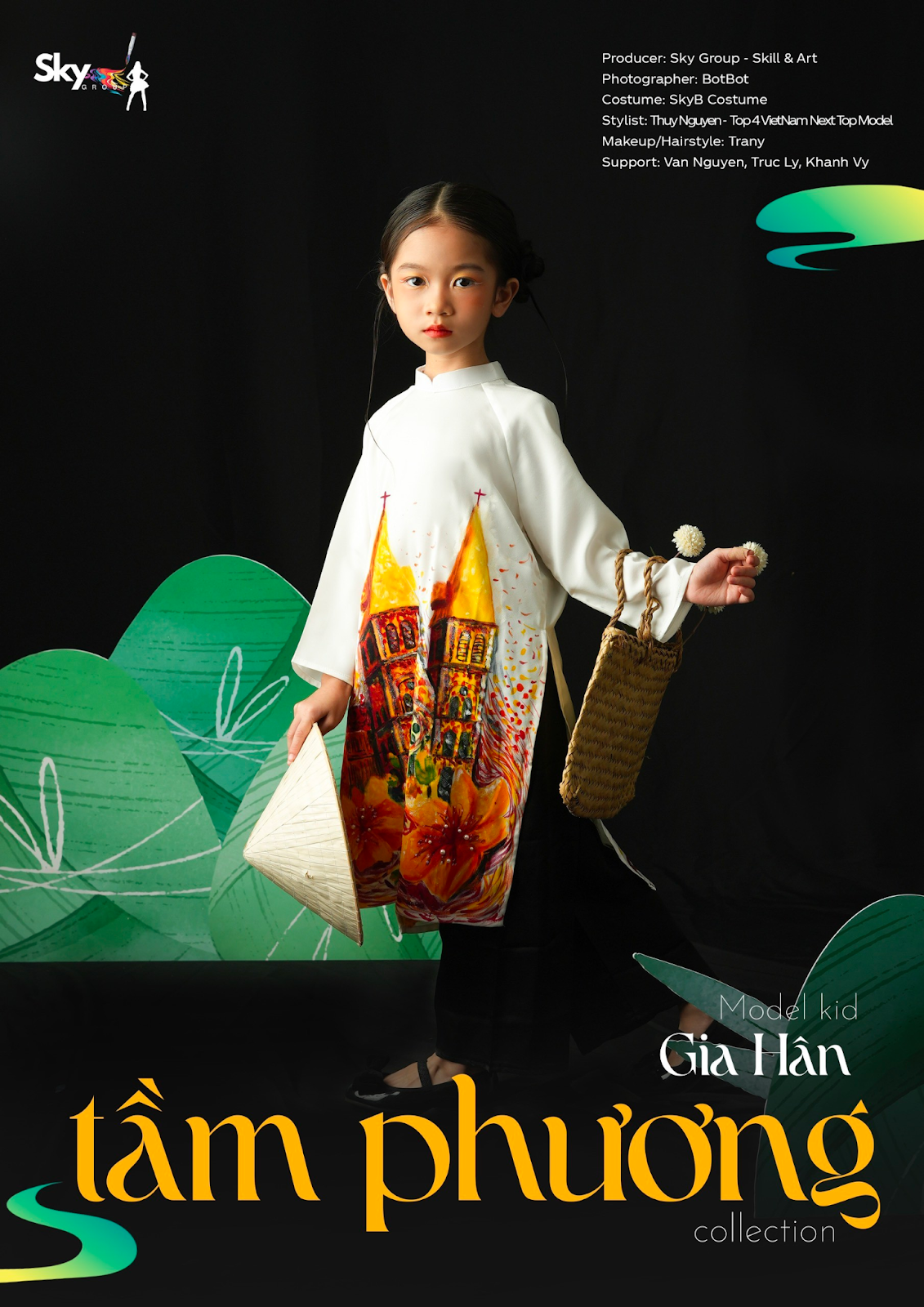 Dàn Model Kid nhà Sky Group thần thái trong BST Tầm Phương Collection chào xuân 2024 - 3