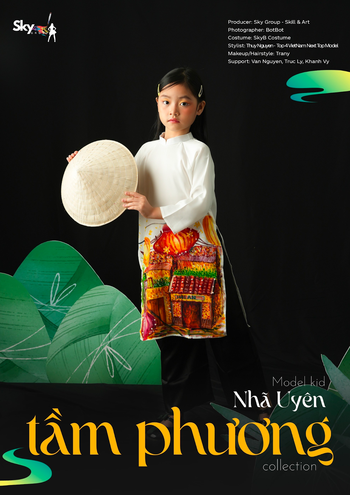 Dàn Model Kid nhà Sky Group thần thái trong BST Tầm Phương Collection chào xuân 2024 - 5