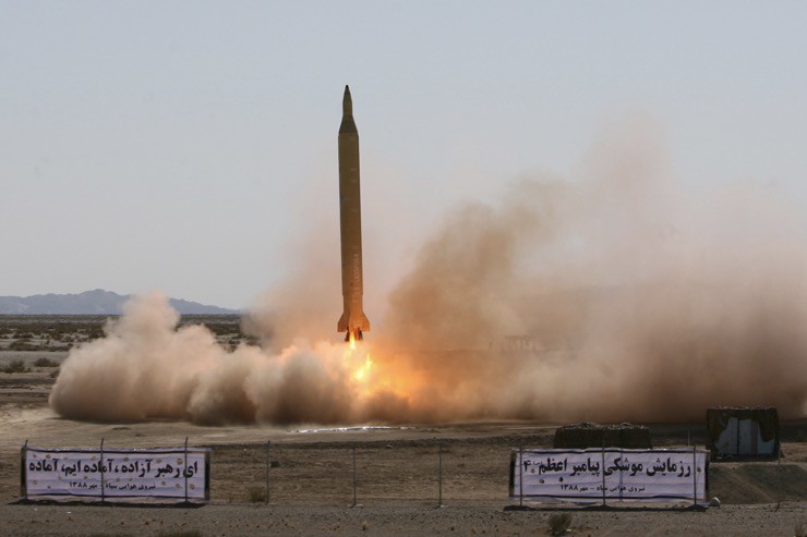 Một vụ phóng tên lửa đạn đạo của Iran.