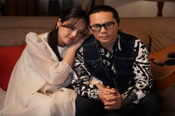 Nhạc - "My sói" Thu Quỳnh bế bụng bầu quay MV Tết