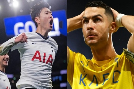 Ronaldo ghi 54 bàn năm 2023 vẫn thua Son Heung Min, hụt giải hay nhất châu Á