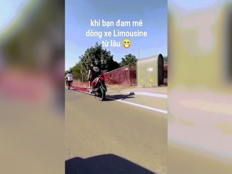 Clip: "Siêu phẩm" xe ga phiên bản Limousine 2 bánh