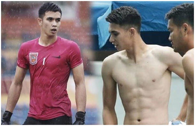Thủ môn này sở hữu gương mặt điển trai cùng body hấp dẫn.&nbsp;
