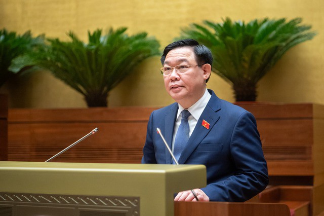 Chủ tịch Quốc hội Vương Đình Huệ phát biểu bế mạc Kỳ họp bất thường lần thứ 5